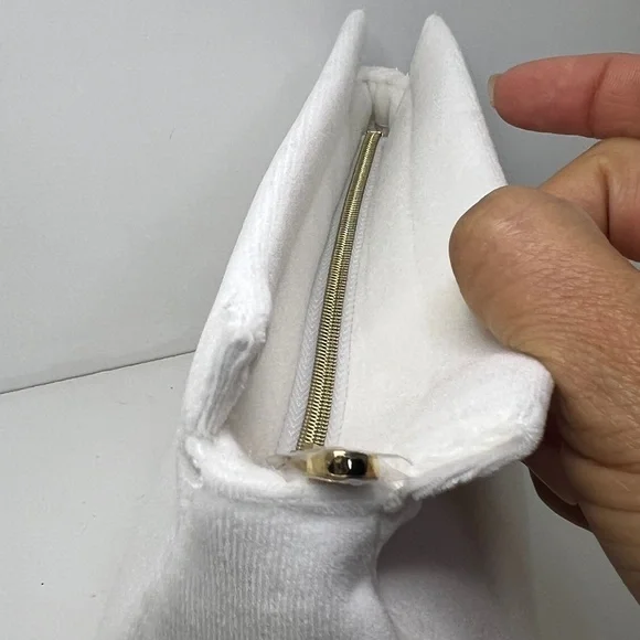 Dior Velvet White Makeup Trousse Cosmetic Case Pouch New In Box - Picture 4 of 8